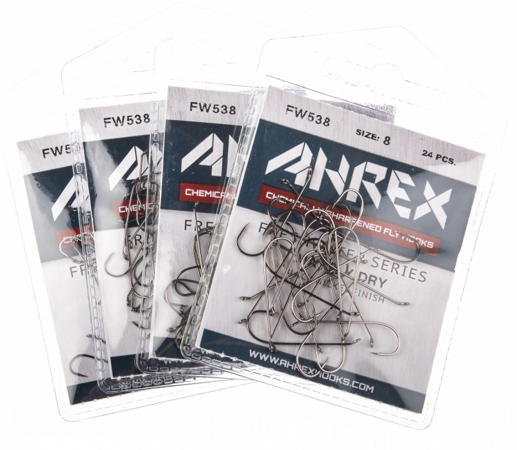 Ahrex Fw538 Mayfly Dry Hook Barbed #8 Trout Fly Tying Hooks